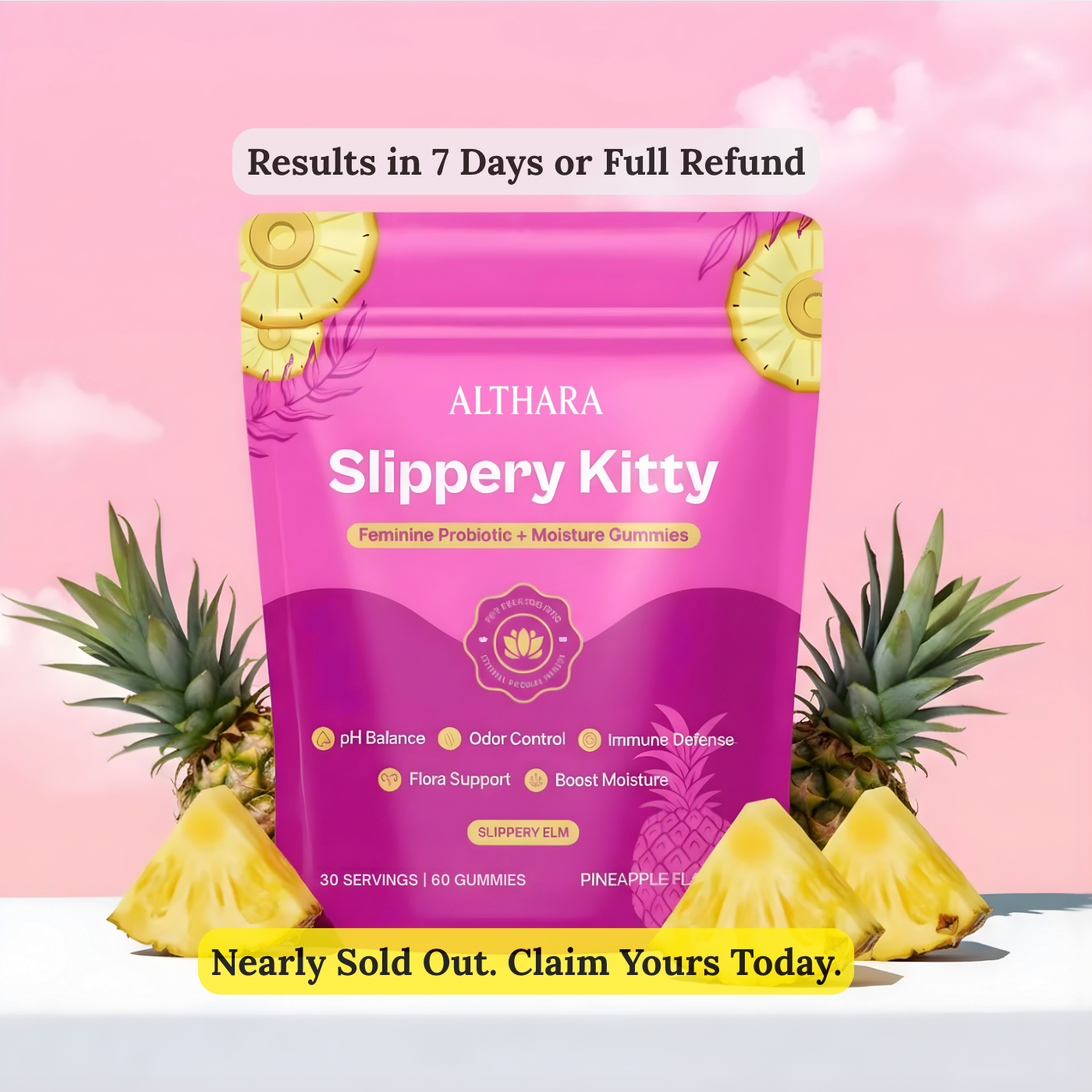 Slippery Kitty Feminine Probiotic + Moisture Gummies™